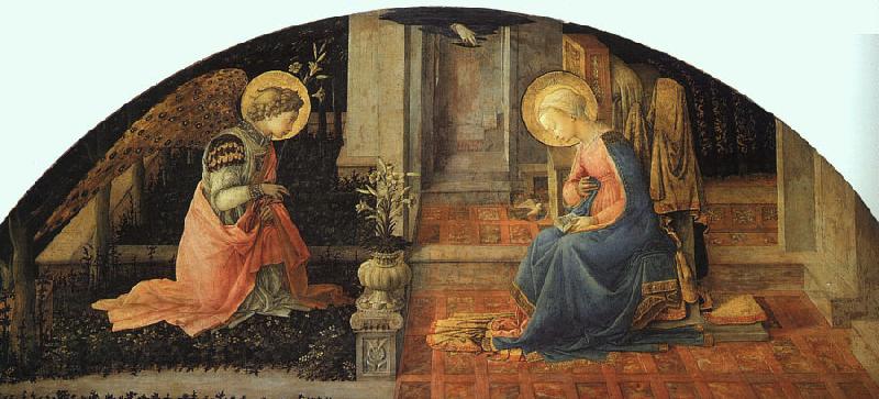 Fra Filippo Lippi Annunciation  ff Spain oil painting art